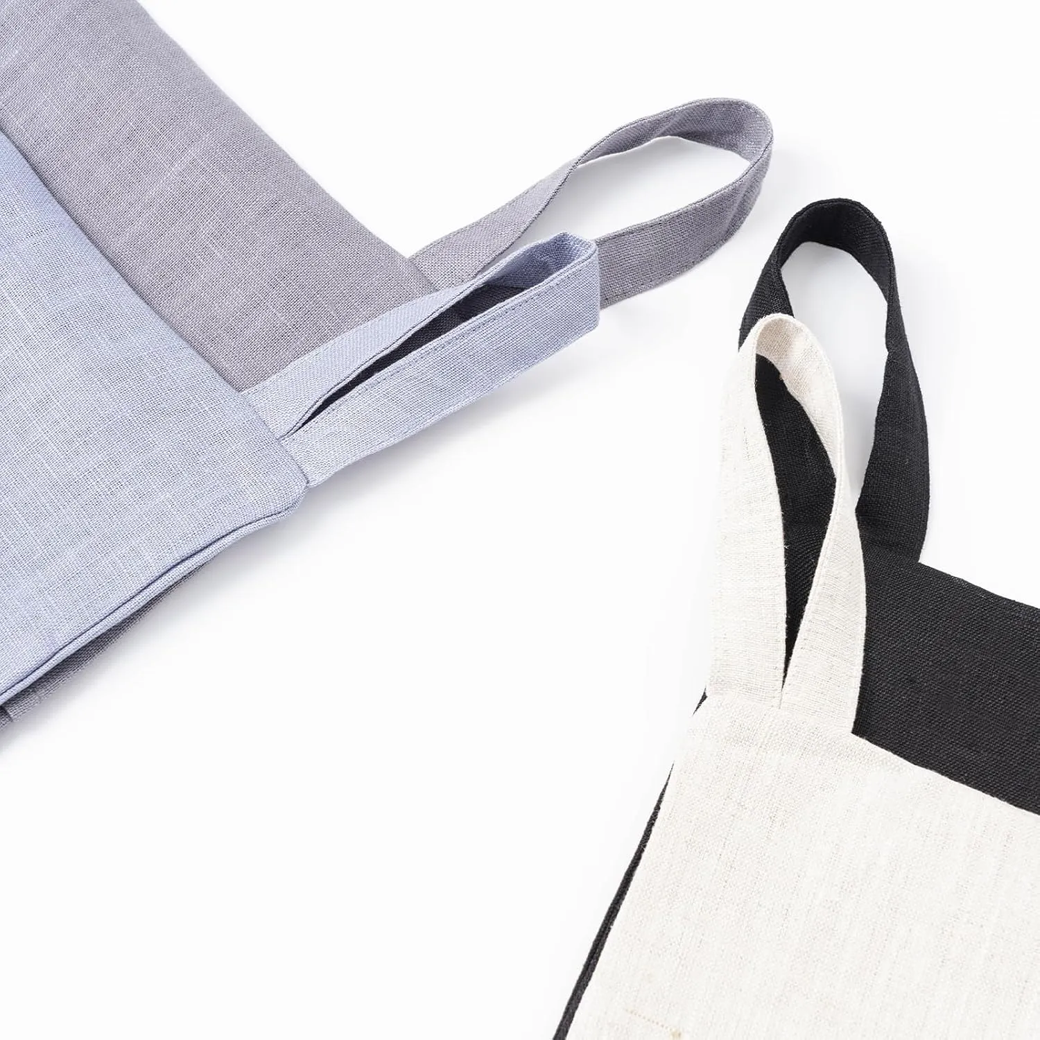 100% Pure Linen Hanging Laundry Bag with Bottom Zipper, Over The Door Laundry Hamper Space Saving Hampers for Dirty Clothes Home Travel, 19.7x27.5inches,Grey