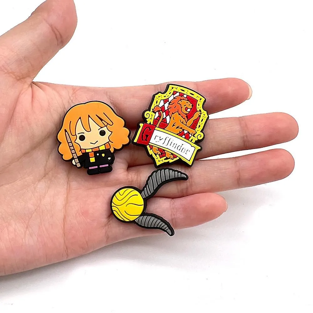 17pcs Harry Potter Cartoon Shoe Charms Shoe Buckle For Croc Clog Shoes Decorati