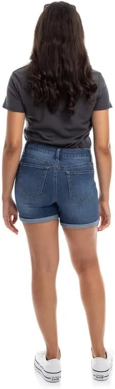 1822 Denim Adjustable Length Denim Shorts with Sustainable Fabric in Charlie