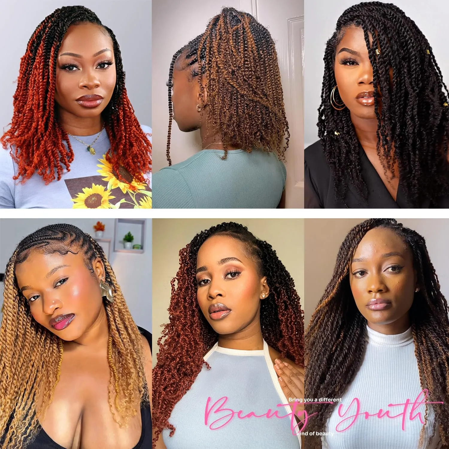 18Inch Afro Kinkys Bulk Human Hair 35g/Pack, Braiding Hair for Dreadlocks, Loc Repair, Twists, Dreadlock Extensions, Honey Blonde