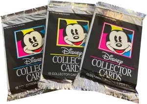 1992 Disney Trading Cards by Impel Collectors - 3 Packs - 15 Cards Per Pack - 45 Cards Total