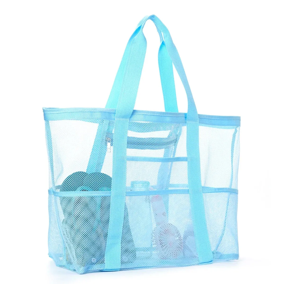 1pcs Unisex Large Capacity Multifunctional Mesh Handbag