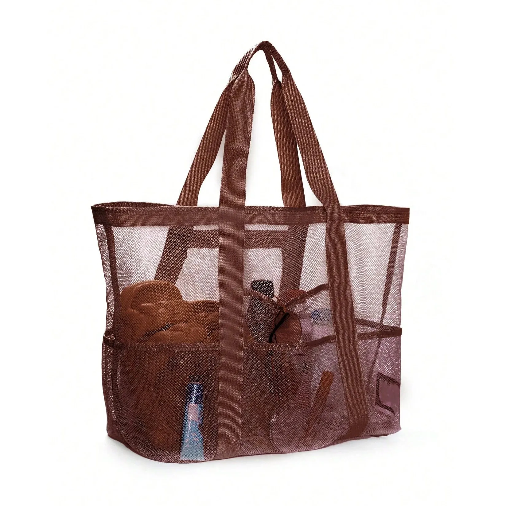 1pcs Unisex Large Capacity Multifunctional Mesh Handbag