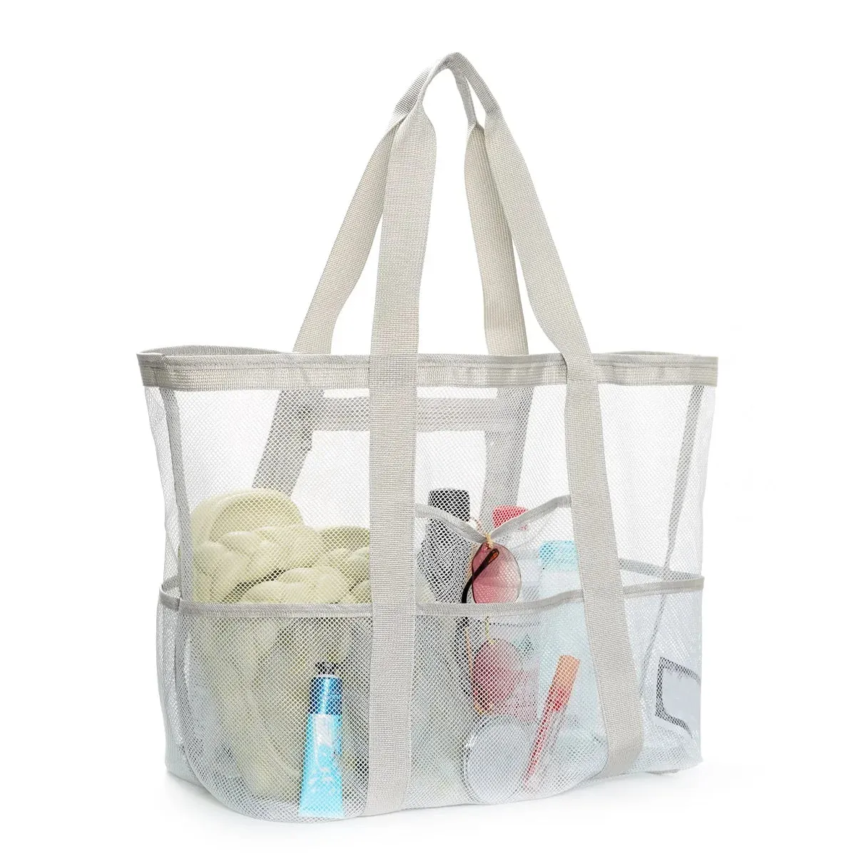 1pcs Unisex Large Capacity Multifunctional Mesh Handbag