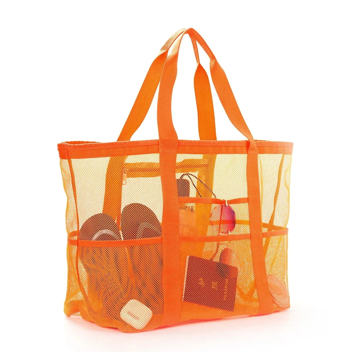 1pcs Unisex Large Capacity Multifunctional Mesh Handbag