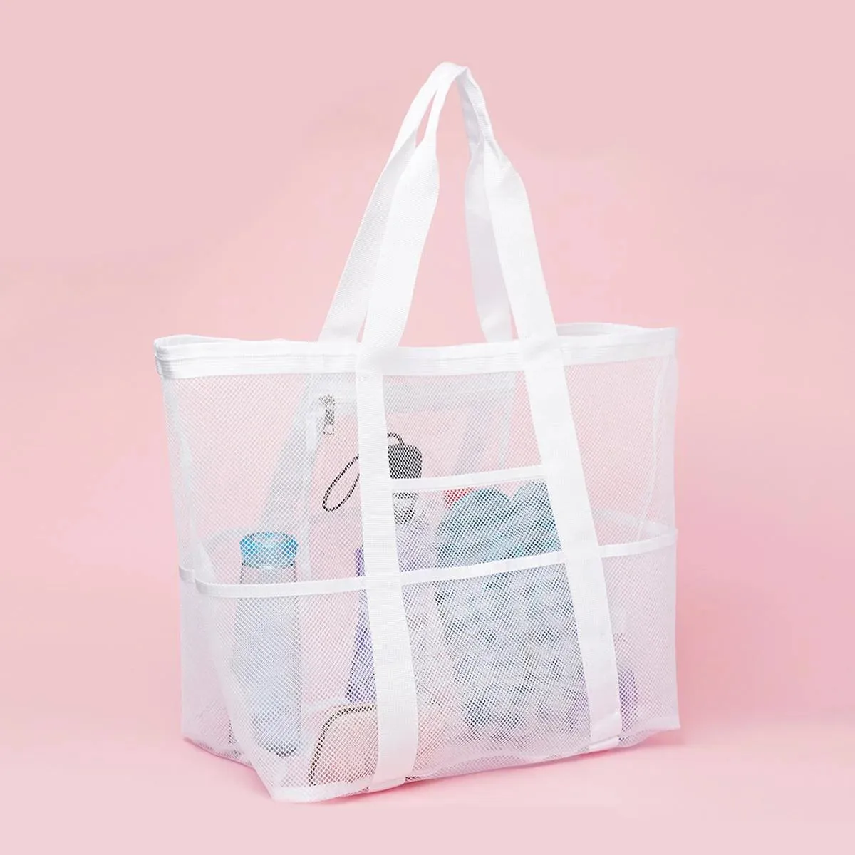 1pcs Unisex Large Capacity Multifunctional Mesh Handbag