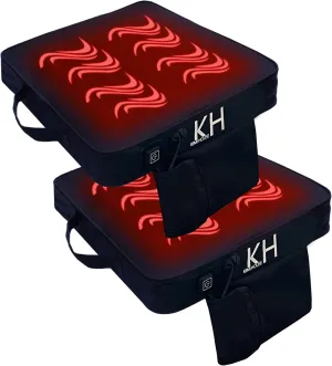 2 Pieces Bleacher Seat Cushions, Indoor&Outdoor Chair Cushions, Stadium Seat Cushions for Bleachers, Boat Canoe Kayak Seat, Best for Camping, Bleachers, Sports Events