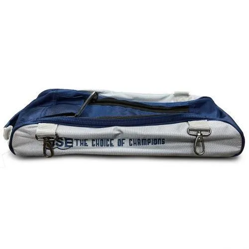 3 Ball Clear Top Tote Shoe Bag Navy/Silver