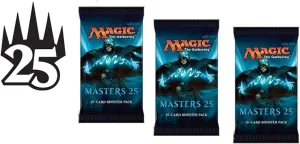3 (Three) Booster Packs of Magic: the Gathering: Masters 25 (3 Pack - M25 Booster Draft Lot)
