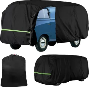 300D Oxford Cloth Car Cover for 1950-1992 VW Bus T1 T2 T3, ZDHQLHJ Waterproof Sun Protection Snow Dust Storm Resistant Outdoor Full Cover, Bus Camper Van Car Cover