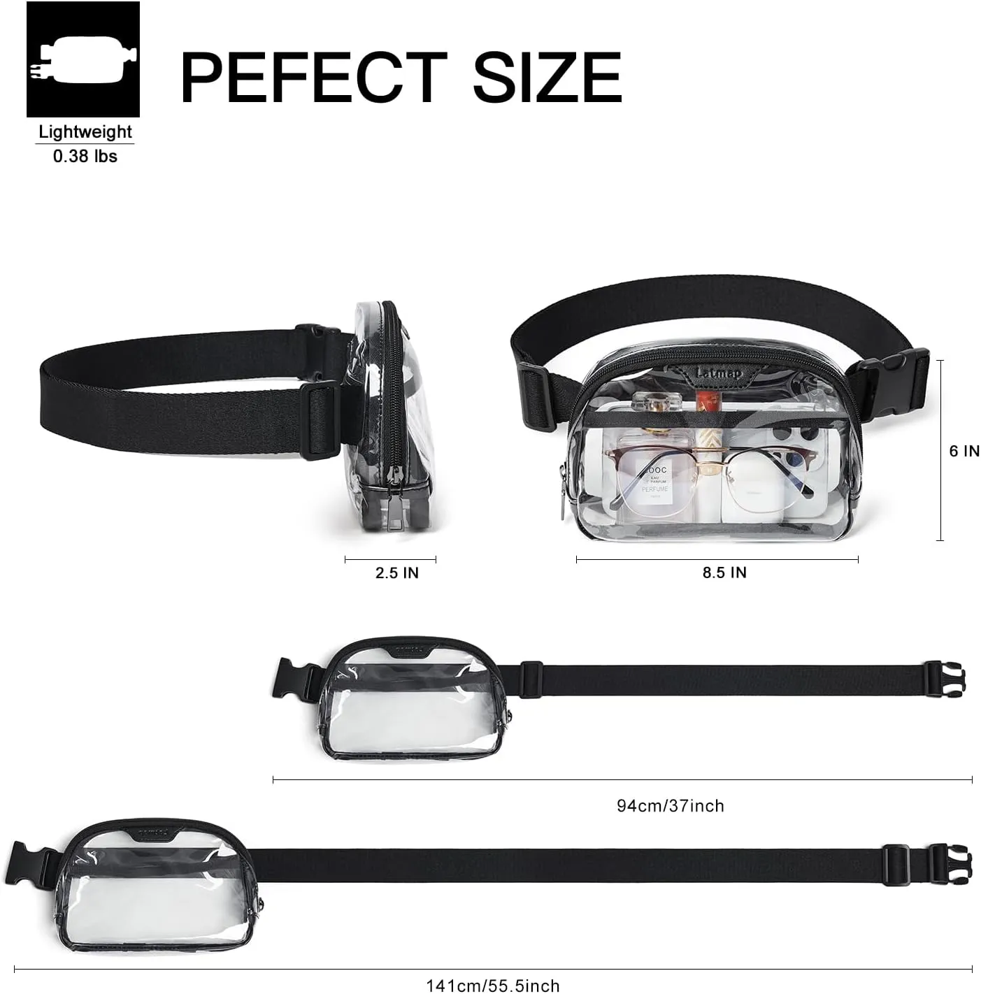 3L Fanny Packs Belt Bag for Women Small Everywhere Crossbody Bag Waist Bag Faux Leather Sling Chest Bag Purse