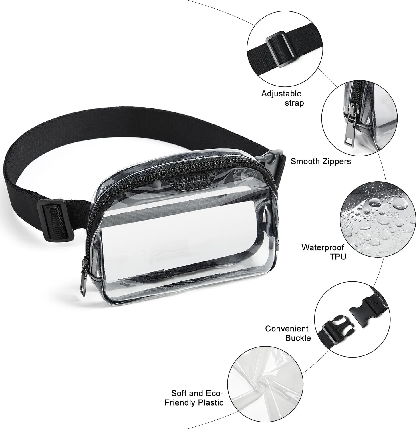 3L Fanny Packs Belt Bag for Women Small Everywhere Crossbody Bag Waist Bag Faux Leather Sling Chest Bag Purse