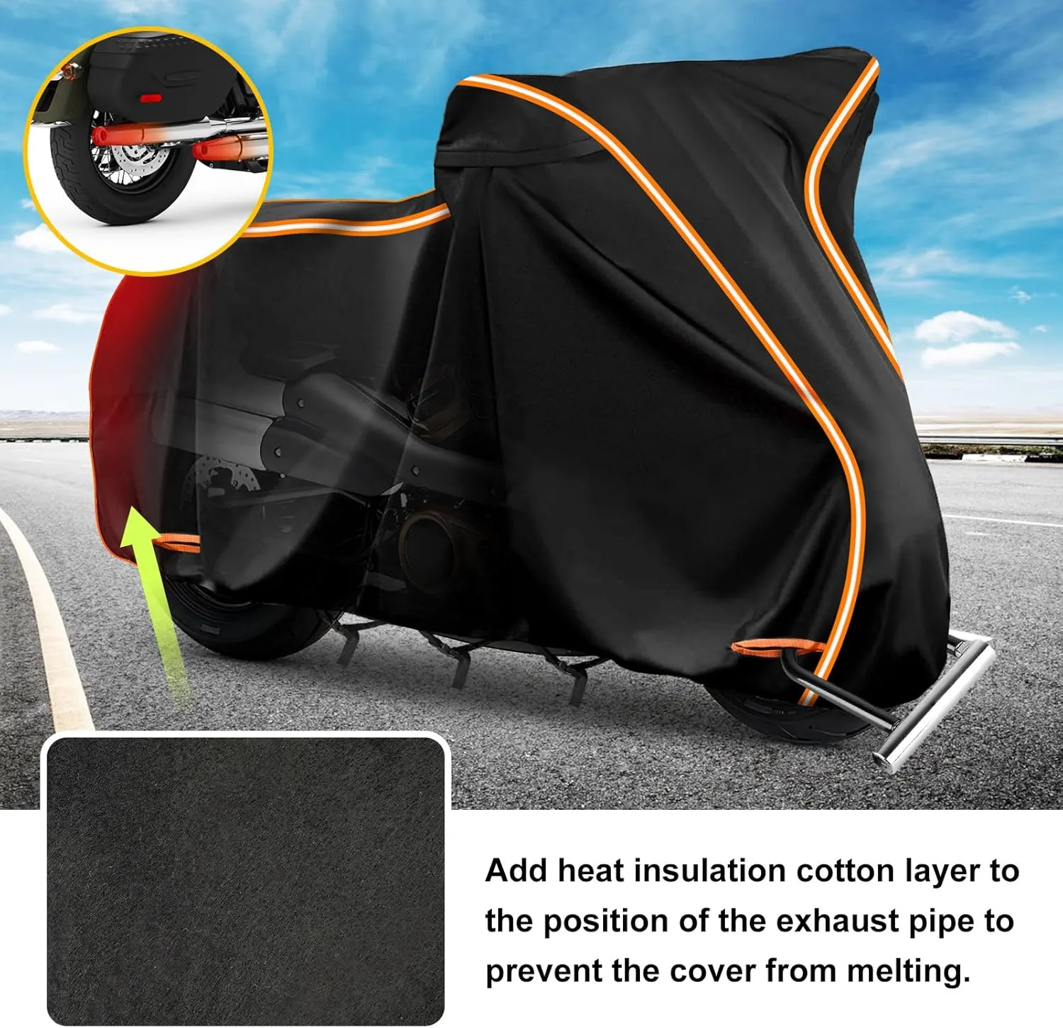 420D Motorcycle Cover for Nightster,Nightster Special,Nightster Classic,Sportster S,Sportster 883,Outdoor Bike Cover Windproof Heavy Duty Waterproof Protection