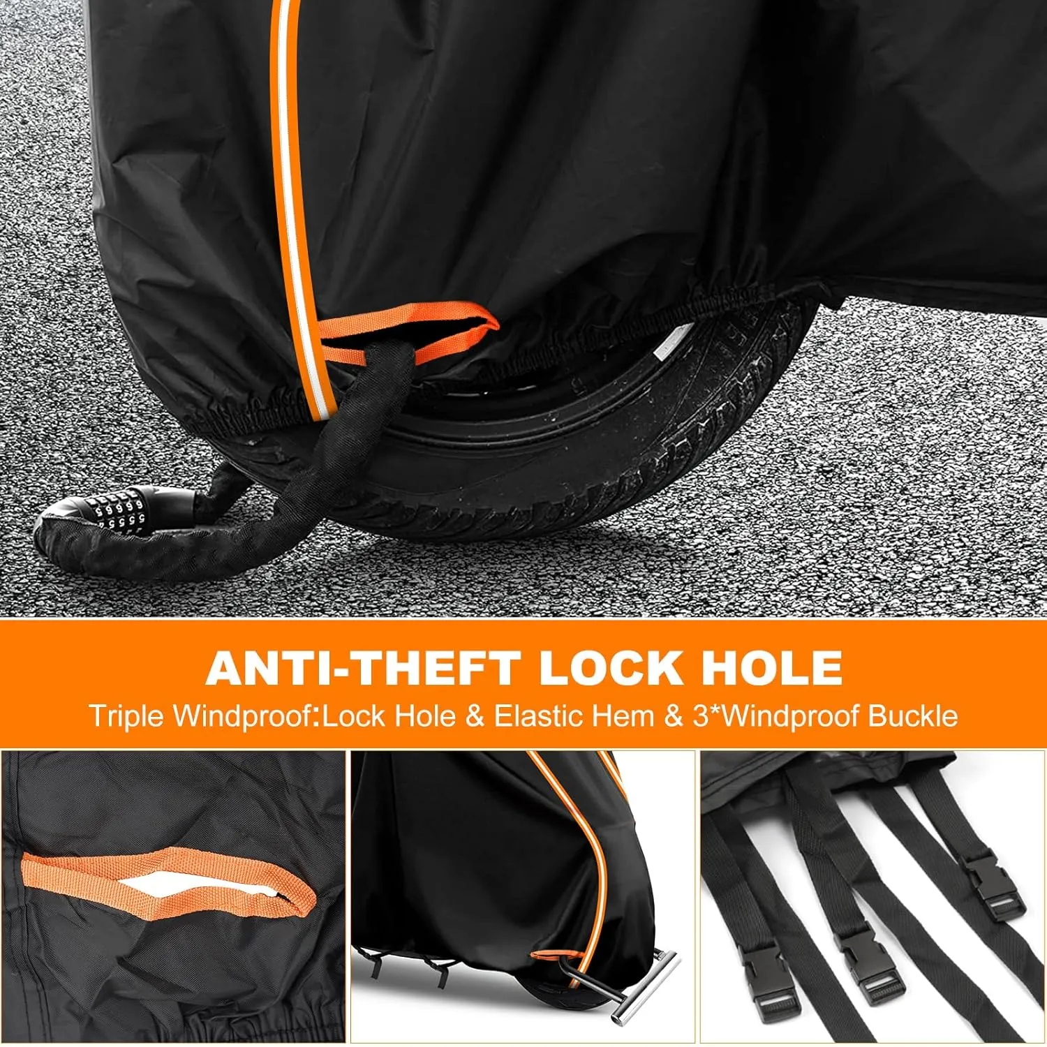 420D Motorcycle Cover for Nightster,Nightster Special,Nightster Classic,Sportster S,Sportster 883,Outdoor Bike Cover Windproof Heavy Duty Waterproof Protection