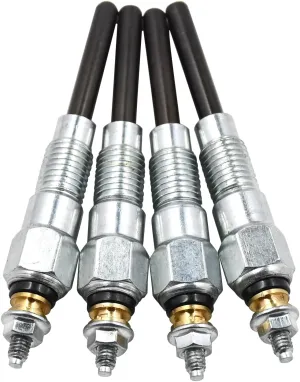 4Pcs Glow Plug 6655233 19077-65510 Compatible with Kubota V2203 Engine, for Bobcat Track Loader T90 Skid Steer Loader 645 743 751 753 763 773 S150 S160 S175 S185 Excavator 325 328 337 341