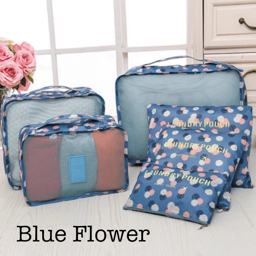 6 Piece Travel Organizer.