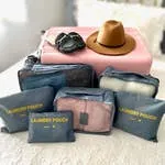 6 Travel Bundle discount Organizer (Navy) Top-rated Piece