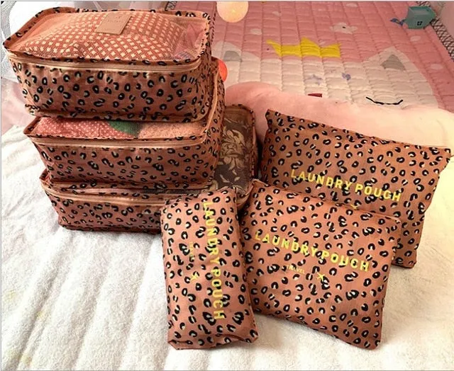 8pcs Set Travel Organizer Storage Bags