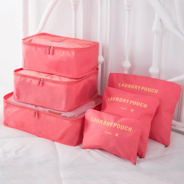 8pcs Set Travel Organizer Storage Bags