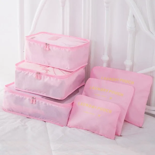 8pcs Set Travel Organizer Storage Bags