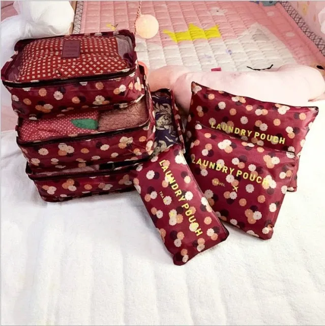 8pcs Set Travel Organizer Storage Bags