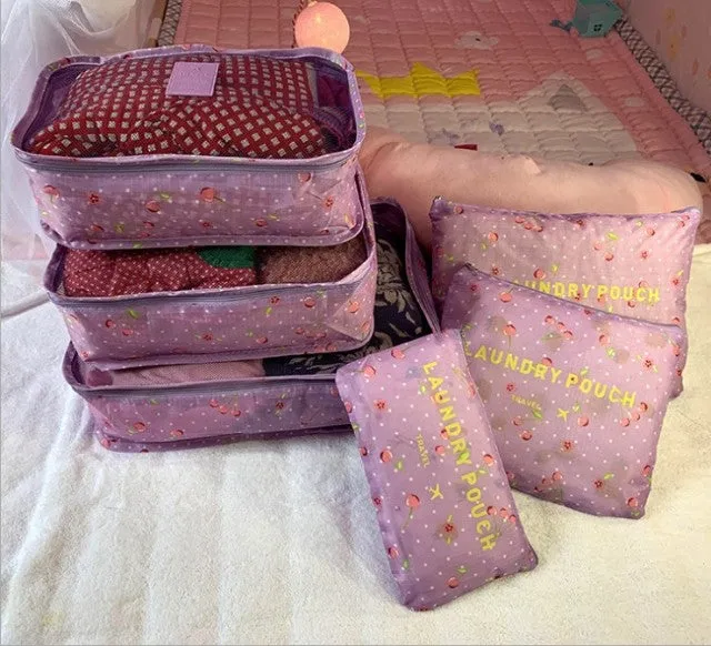 8pcs Set Travel Organizer Storage Bags