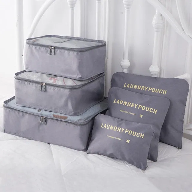 8pcs Set Travel Organizer Storage Bags