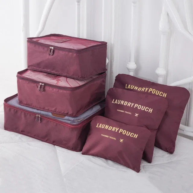 8pcs Set Travel Organizer Storage Bags