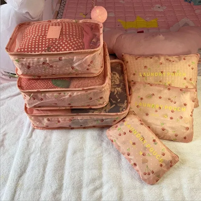 8pcs Set Travel Organizer Storage Bags