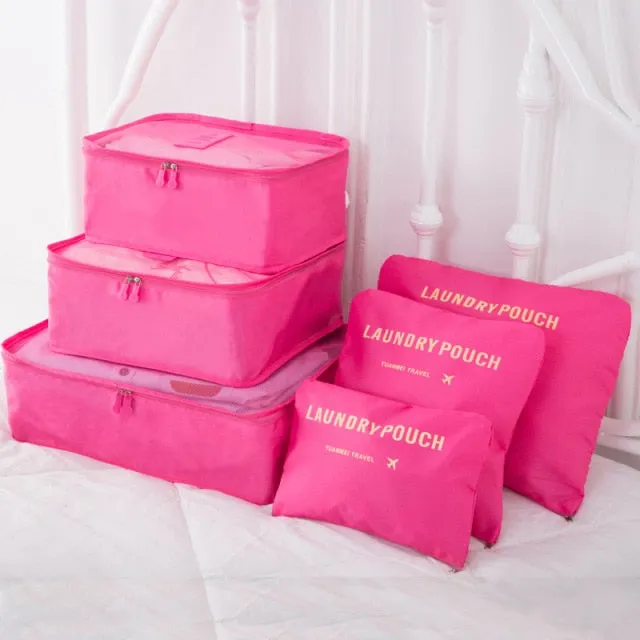 8pcs Set Travel Organizer Storage Bags