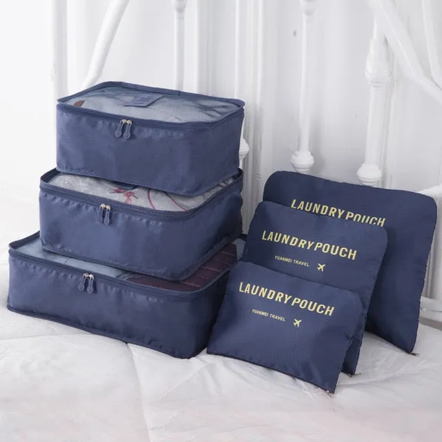 8pcs Set Travel Organizer Storage Bags