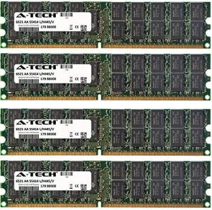 A-Tech 16GB (4x4GB) RAM for HP-Compaq Workstation Series xw6200 | DDR2 400MHz ECC RDIMM PC2-3200 2Rx4 Registered DIMM Server Memory Kit