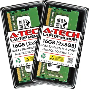 A-Tech 16GB Kit (2x8GB) RAM for HP 15-dy2024nr, 15-dy2096nr, 15-dy2702dx, 15-dy2718nr Laptop | DDR4 3200MHz PC4-25600 SODIMM 1.2V 260-Pin Non-ECC SO-DIMM Memory Upgrade
