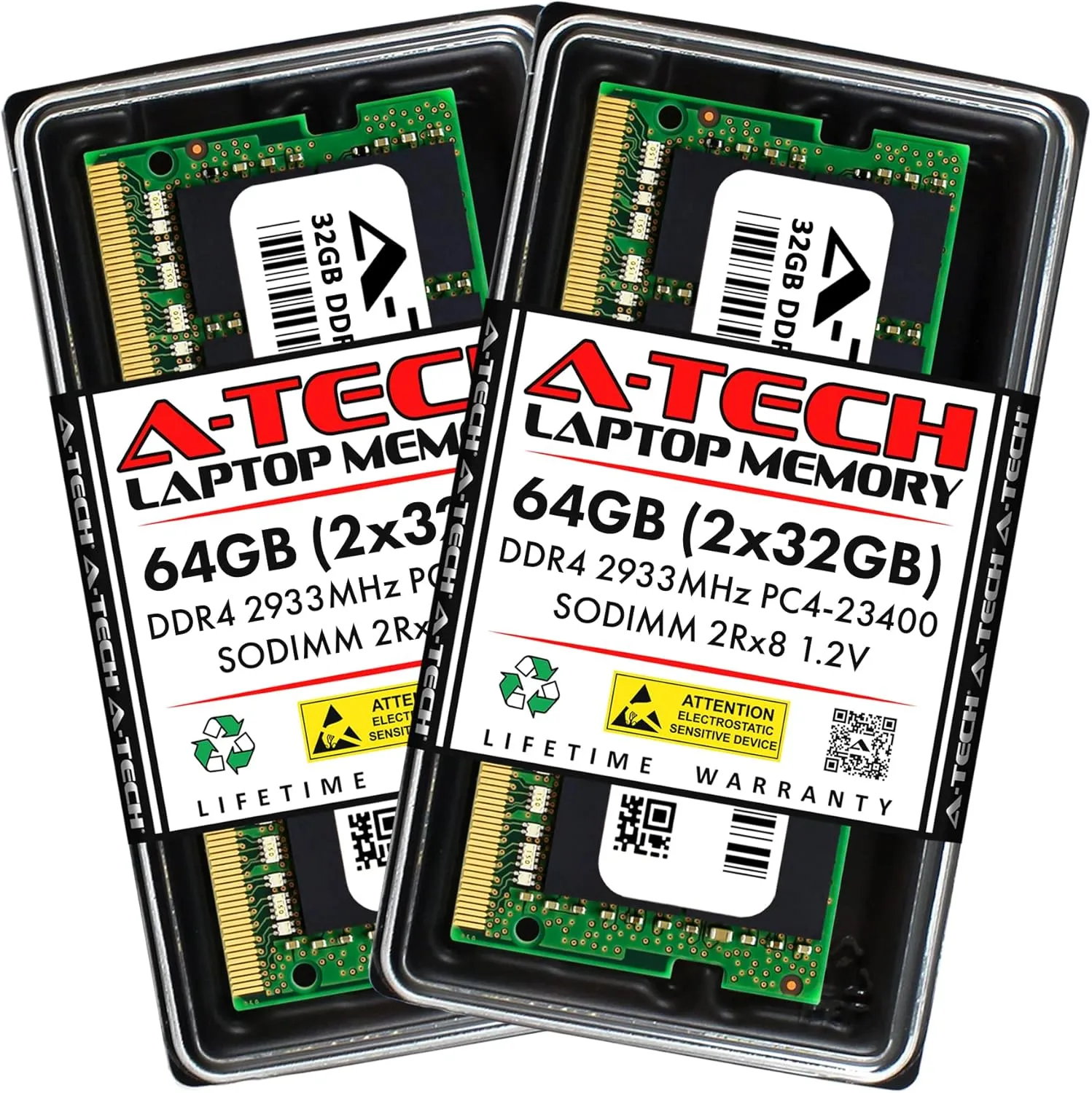A-Tech 64GB Kit (2x32GB) RAM Compatible for Acer Predator Helios 300 Gaming Laptop | DDR4 2933MHz PC4-23400 SODIMM 2Rx8 1.2V 260-Pin Non-ECC SO-DIMM Memory Upgrade