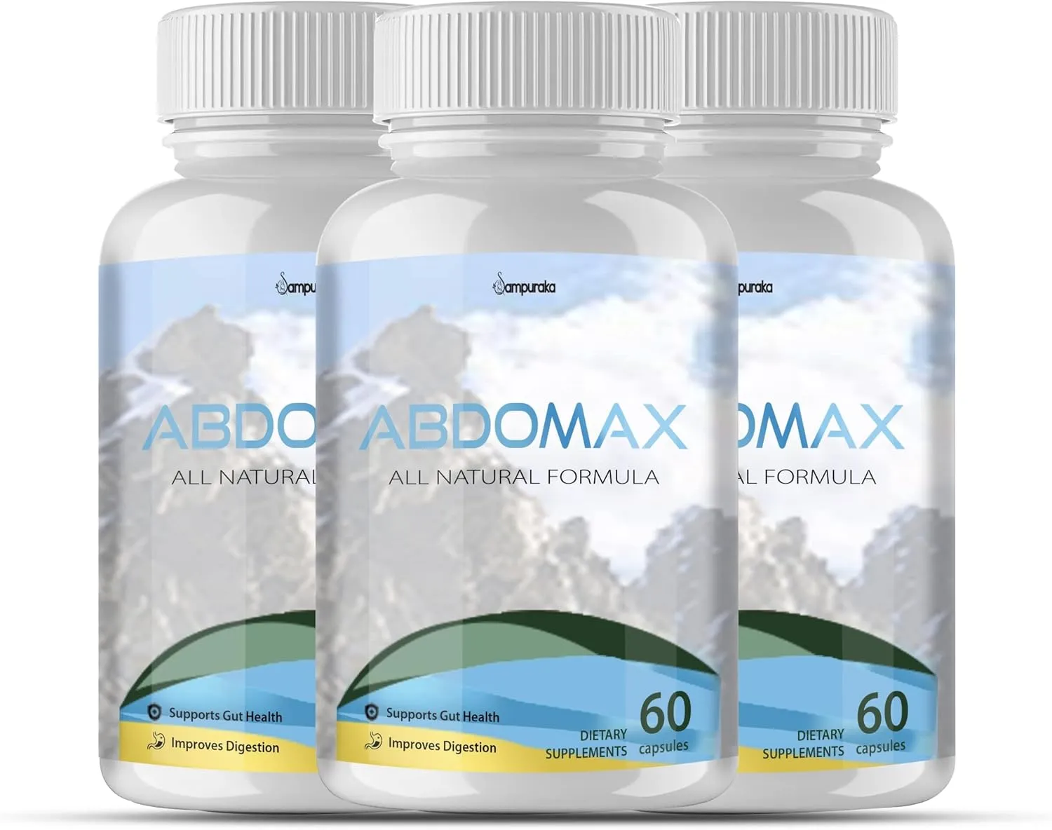 Abdomax New Advanced Formula Supplement - 3 Packs 90 Days Supply