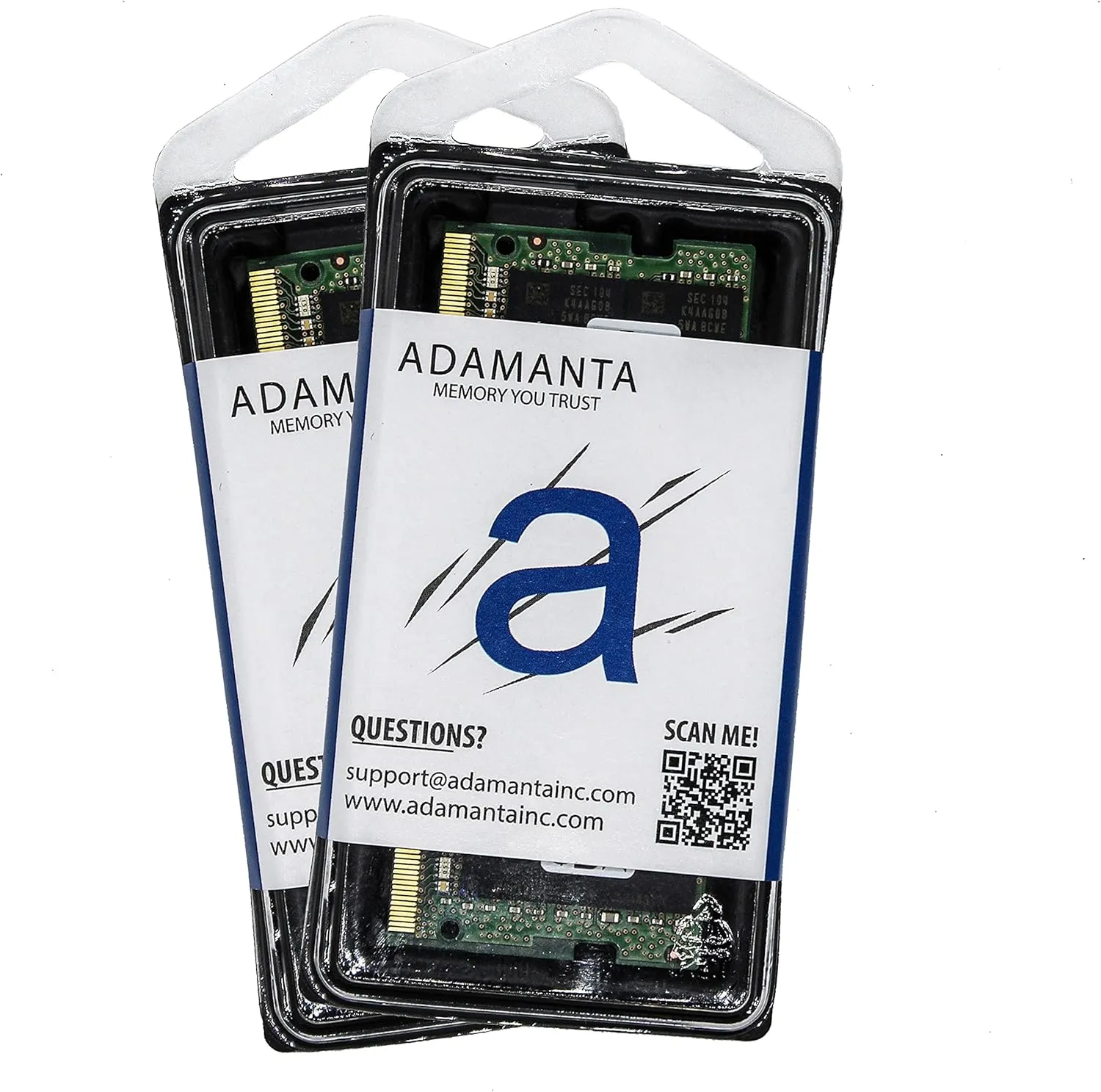 Adamanta 32GB (2x16GB) DDR4 3200MHz (or 2933MHz or 2666MHz or 2400MHz or 2133MHz) PC4-25600 SODIMM Samsung IC 2Rx8 CL22 1.2v Non-ECC Unbuffered Notebook Laptop Gaming RAM Memory Upgrade