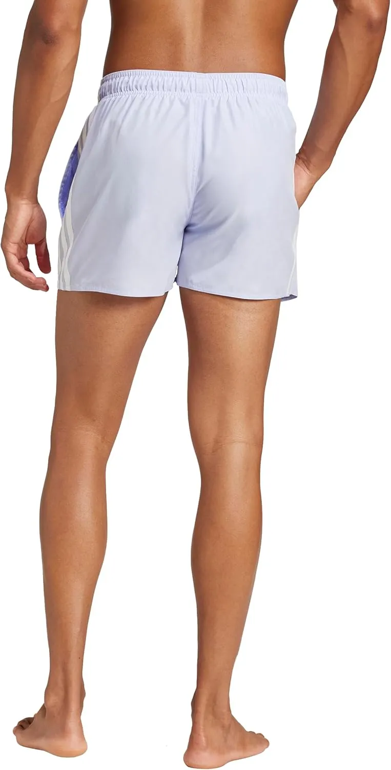 adidas Men's 3-Stripes 3-Inch Swim Shorts