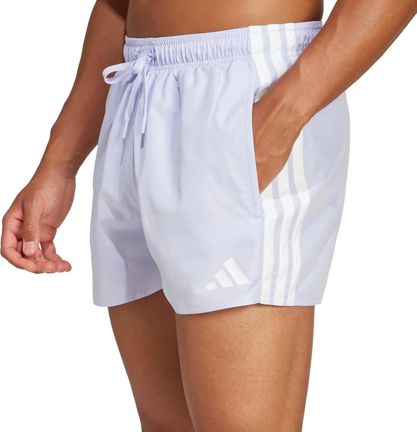adidas Men's 3-Stripes 3-Inch Swim Shorts