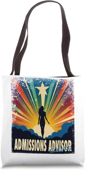 Admissions Advisor Funny Female Hero Job Women Tote Bag