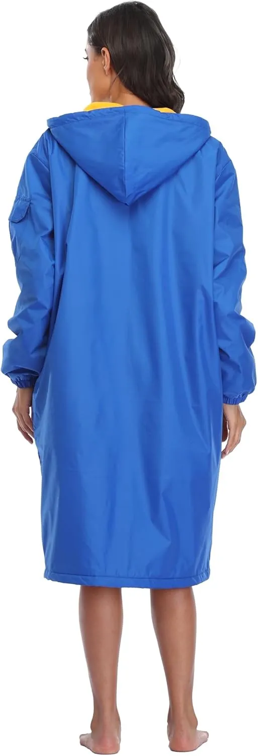 Adoretex New Unisex Swim Team Athletic Waterproof parka, Water Sports Warm Fleece Coat Jacket