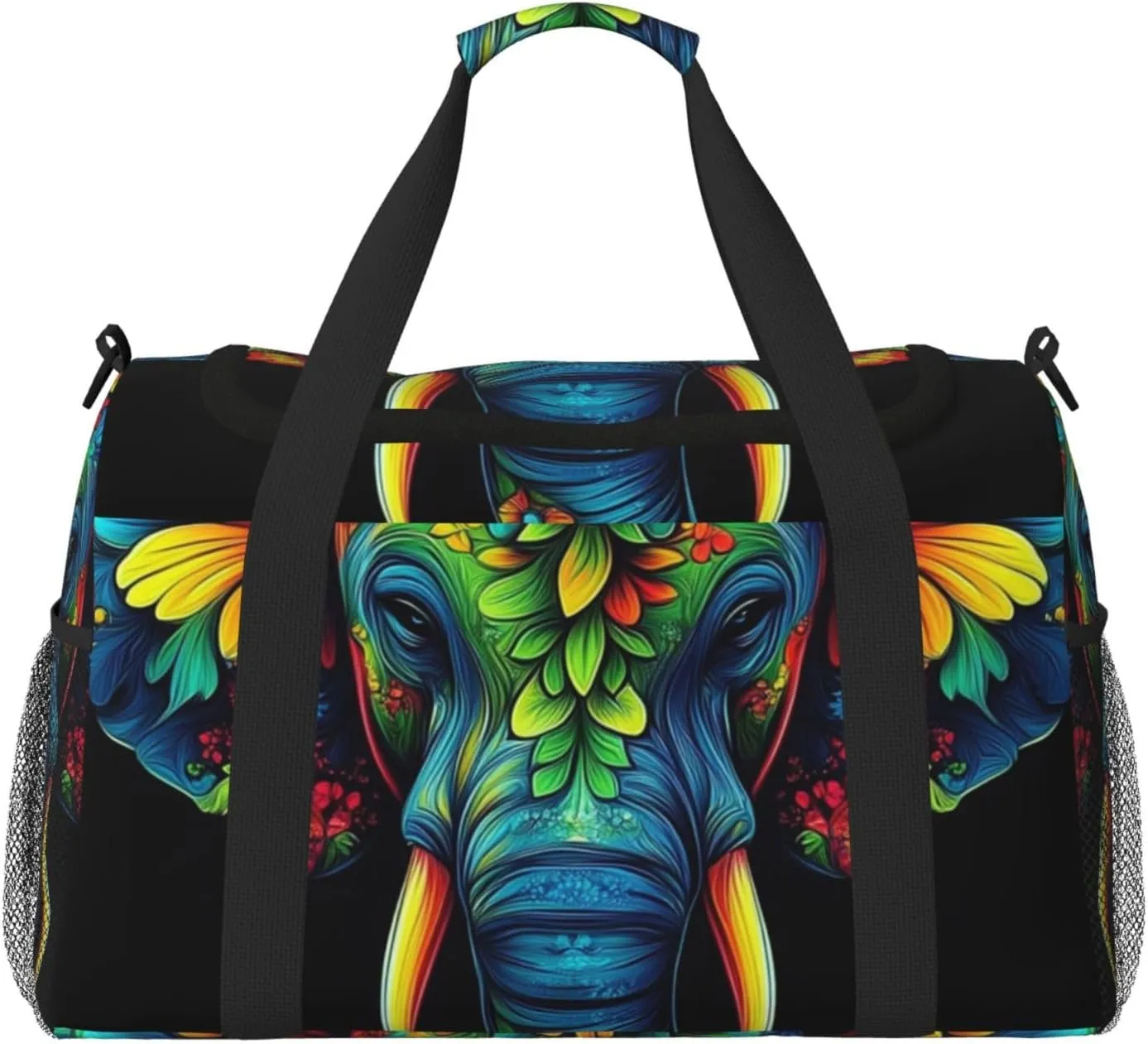 African Elephant Travel Duffel Bag Tote Bag Sports Gym Bag For Women And Men