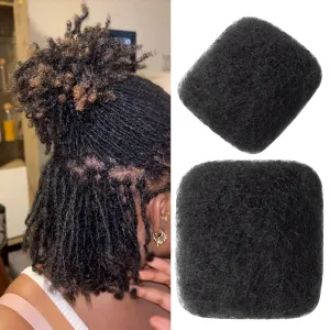 Afro Kinkys Bulk Human Hair for Dreadlocks Extensions Repair Locs, Twist Braiding Afro Kinky Human Hair for Locs (30 Gram Each Package)
