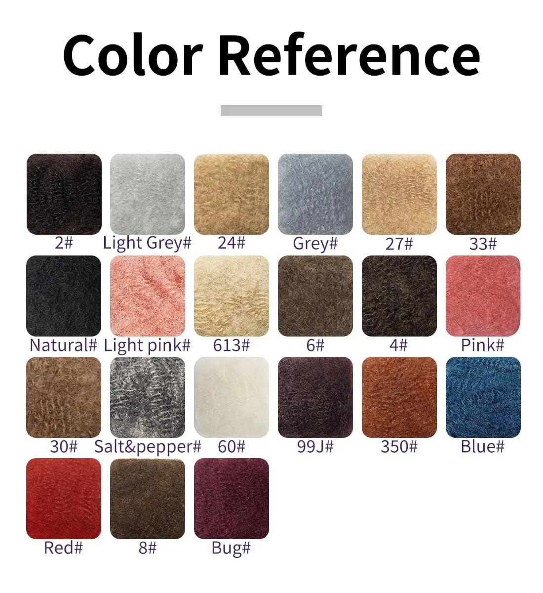 Afro Kinkys Bulk Human Hair for Dreadlocks Extensions Repair Locs, Twist Braiding Afro Kinky Human Hair for Locs (30 Gram Each Package)