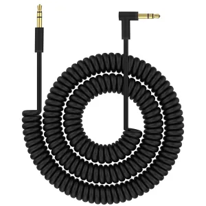 Alitutumao Studio 2 Audio Cable, 3.5mm to 3.5mm Aux Coiled Headphone Extension Cord Compatible with Beats by Dr Dre Solo4/Solo3/Solo 2/Studio 2 3 Pro (2-9FT)