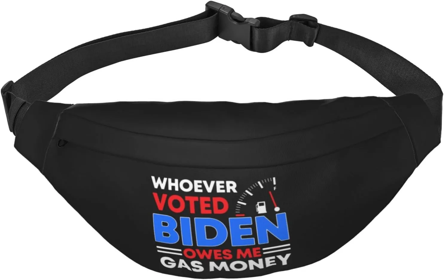 Anti President Joe Biden Owes Republican Gas Money Fanny Packs Mans Woman'S Adjustable Waist Pack For Sports Leisure Travel Cycling Hip Pack