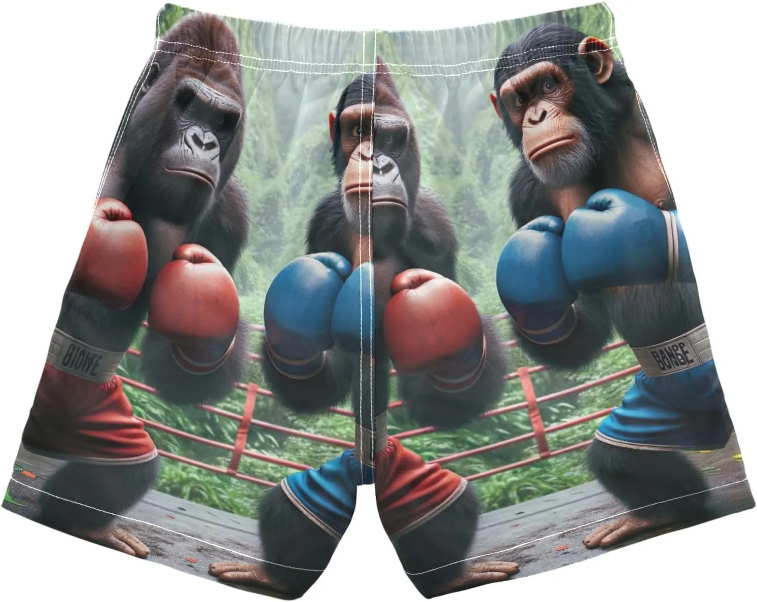 Apes Boxing Kids Swim Trunks for Boys, Anti-Chafe Swim Trunks Boys 2T