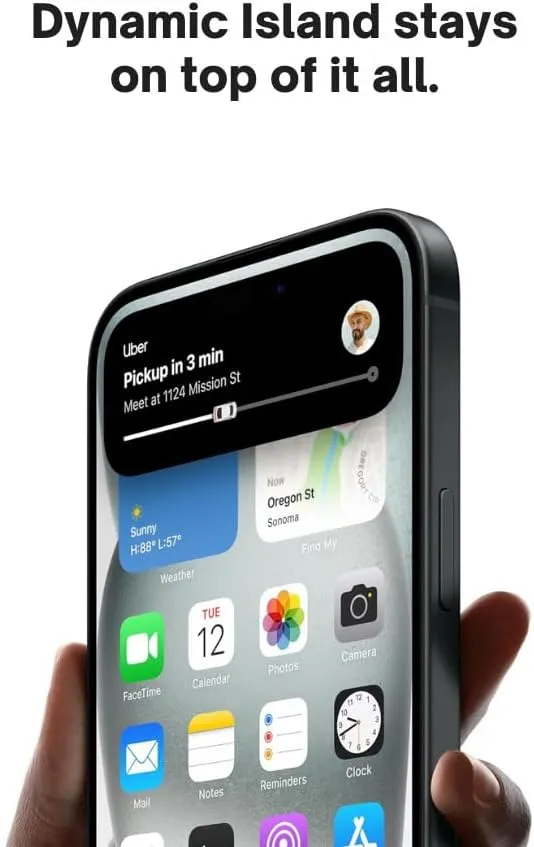 Apple iPhone 15, 128GB, Black - Tracfone (Renewed Premium)