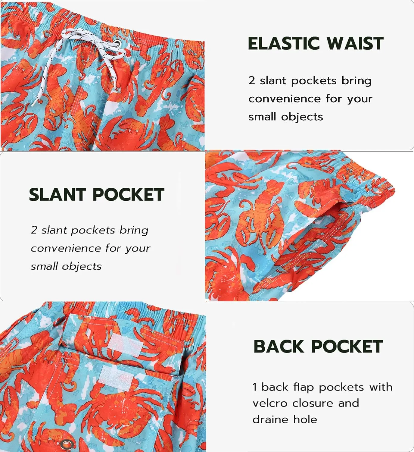 APTRO Men's Swim Trunks 9" Quick Dry Bathing Suit Big & Tall Beach Swimsuits