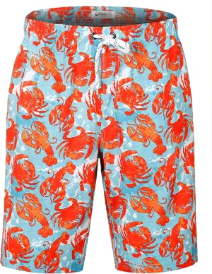 APTRO Men's Swim Trunks 9" Quick Dry Bathing Suit Big & Tall Beach Swimsuits