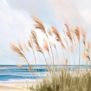 ArtDirect Beach Pampas 24x24 Extra Large Unframed Art Print Poster Ready for Framing by Isabelle Z